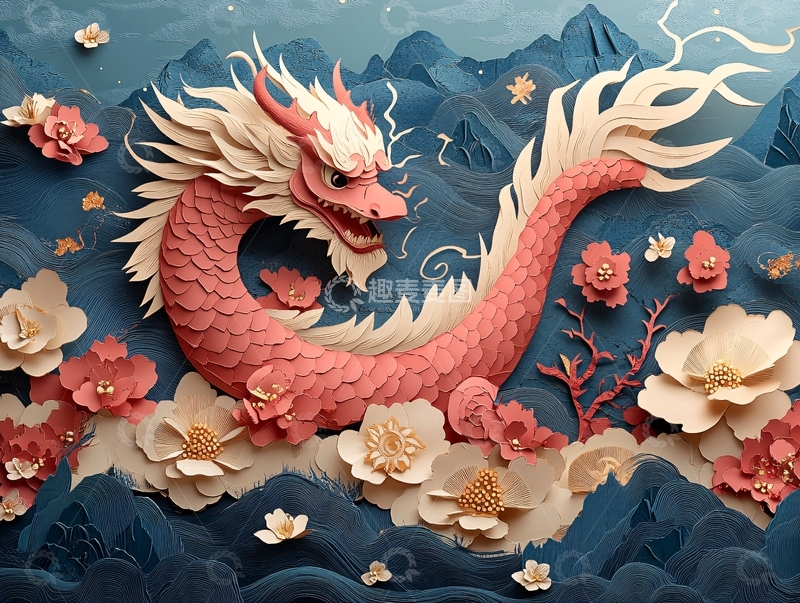 高清大图下载【趣麦麦图】-龙年包装插画36