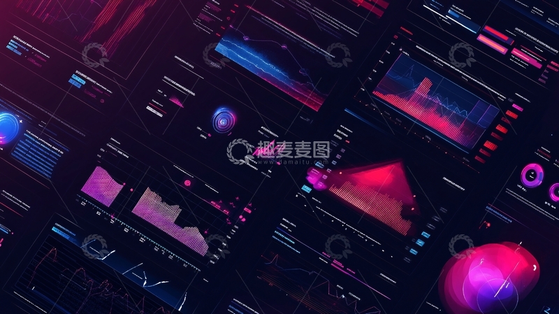 高清大图下载【趣麦麦图】酷炫数据后台