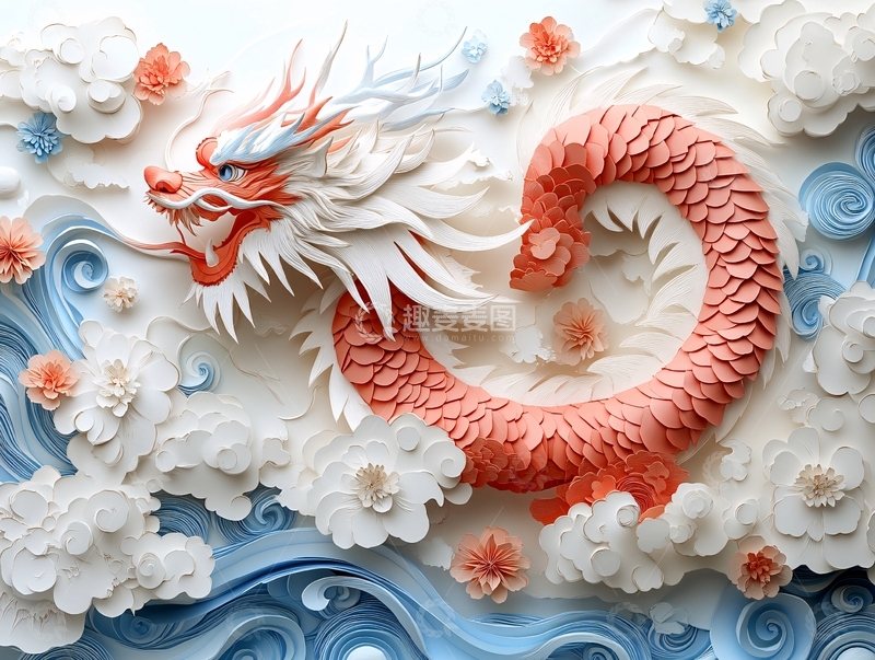 高清大图下载【趣麦麦图】龙年包装插画35