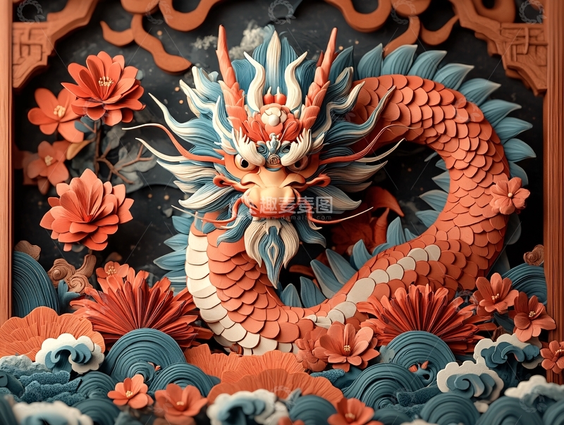 高清大图下载【趣麦麦图】龙年建模10