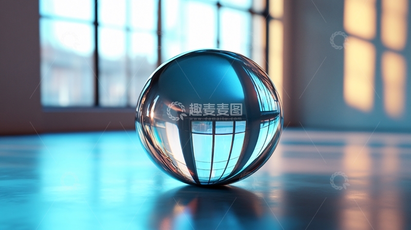 高清大图下载【趣麦麦图】立体金属质感球体7
