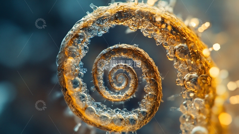高清大图下载【趣麦麦图】冰冻的螺旋浆