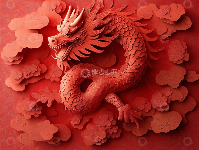 高清大图下载【趣麦麦图】龙年建模8