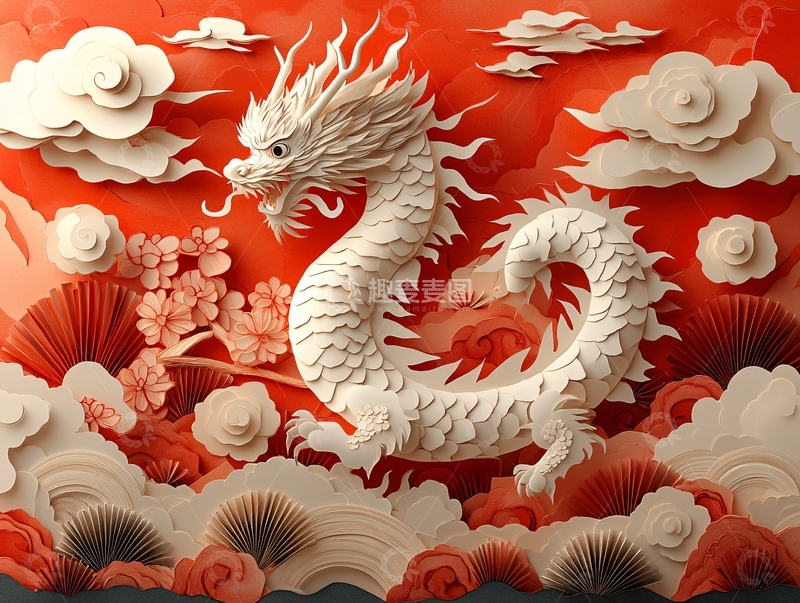 高清大图下载【趣麦麦图】龙年包装插画37