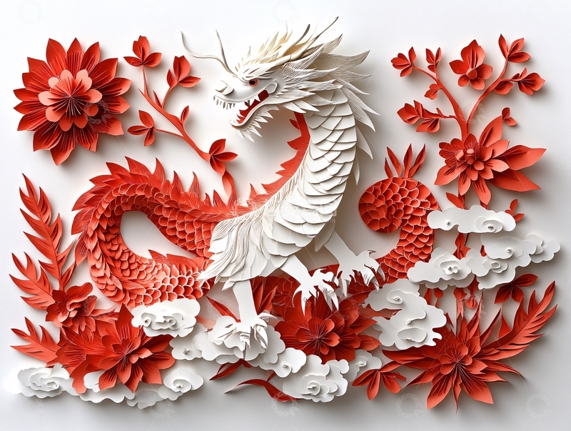 高清大图下载【趣麦麦图】龙年立体装饰6