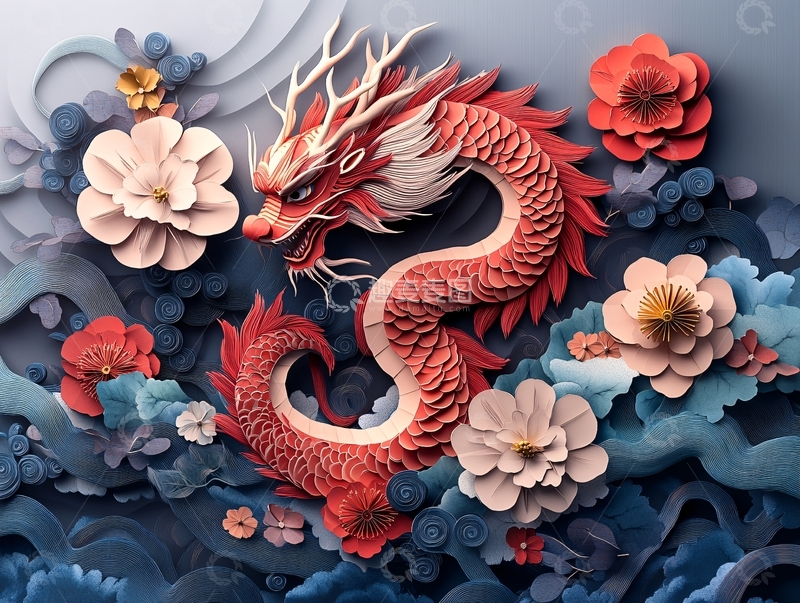 高清大图下载【趣麦麦图】龙年包装插画29