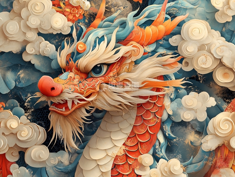 高清大图下载【趣麦麦图】龙年包装插画34