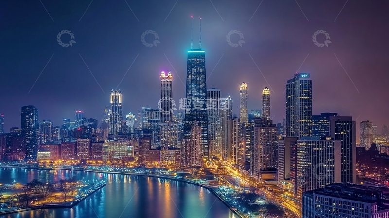 高清大图下载【趣麦麦图】格式外滩夜景