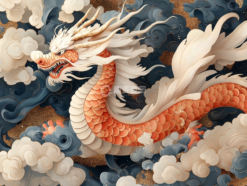 高清大图下载【趣麦麦图】龙年包装插画28