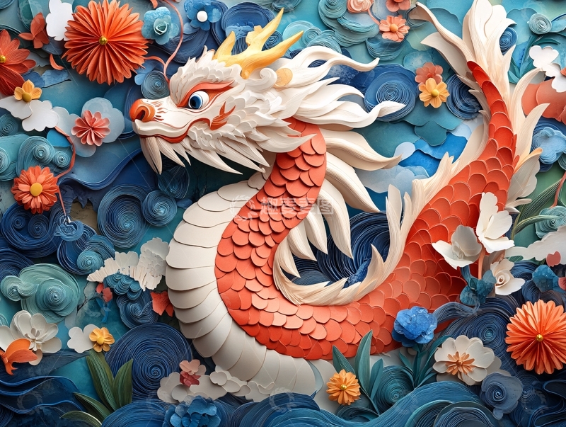 高清大图下载【趣麦麦图】龙年系列包装插画10