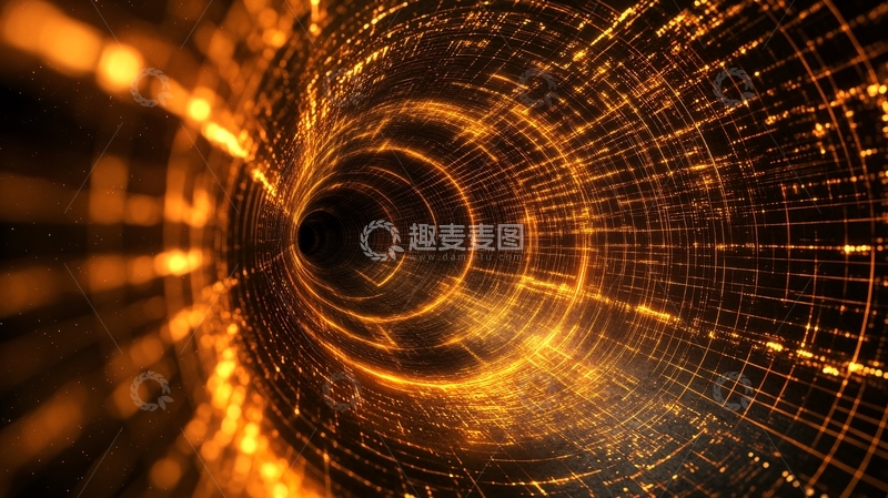 高清大图下载【趣麦麦图】科技漩涡隧道41