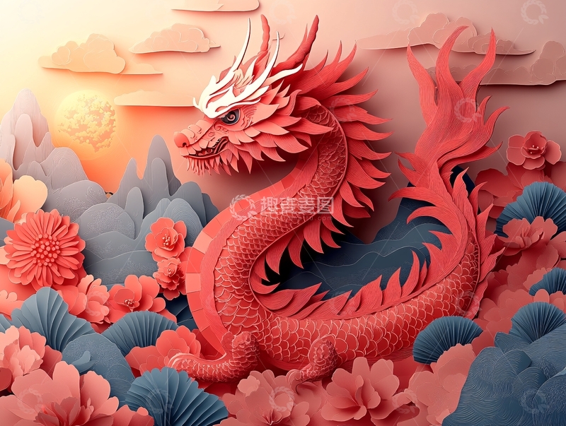 高清大图下载【趣麦麦图】龙年包装插画43