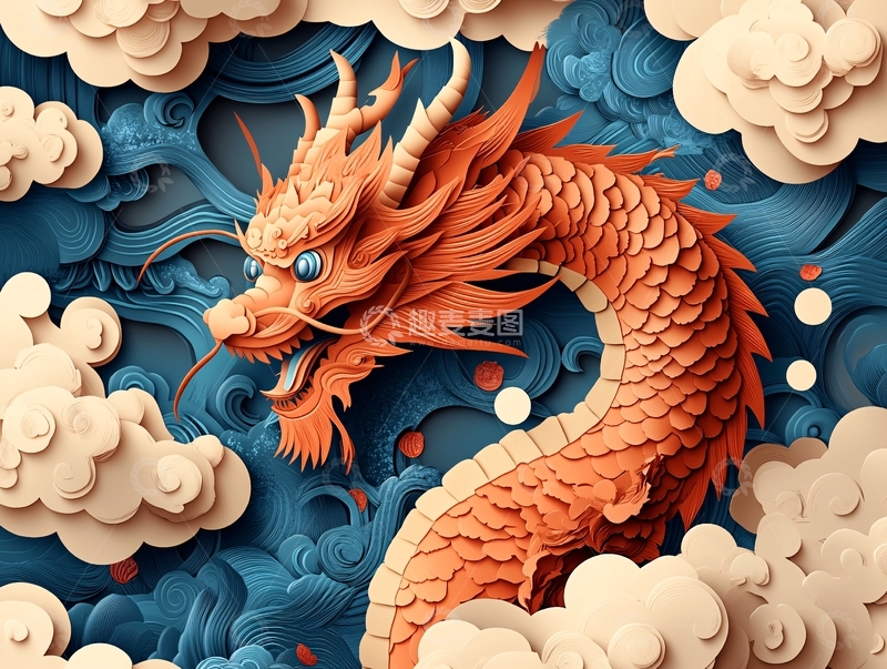 高清大图下载【趣麦麦图】龙年包装插画51