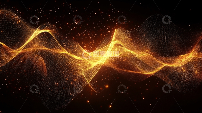 高清大图下载【趣麦麦图】金色线条11