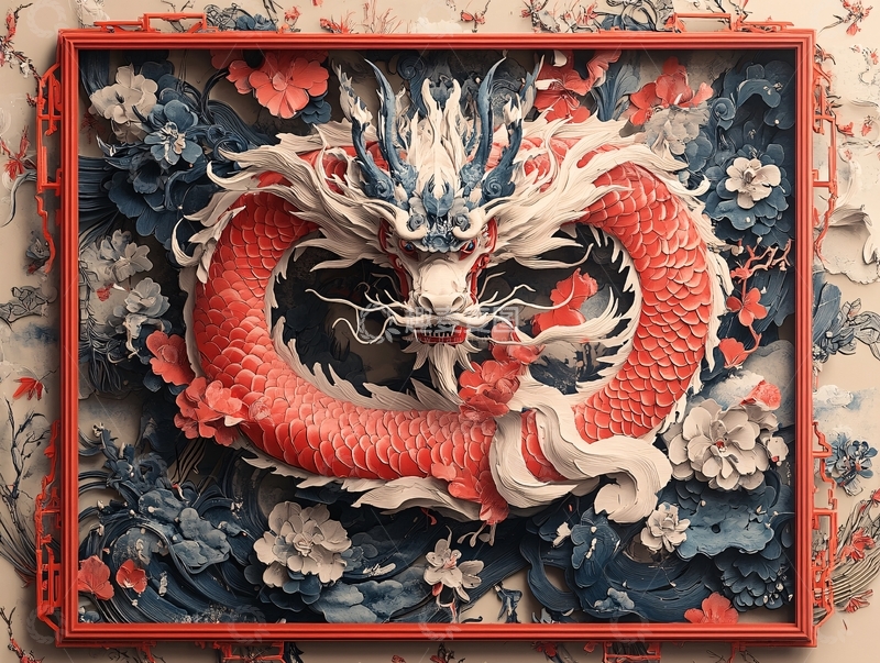 高清大图下载【趣麦麦图】新中式纸雕10