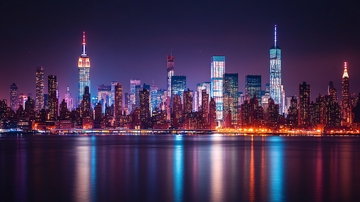 美丽的曼哈顿城市风光