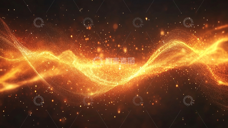 高清大图下载【趣麦麦图】金色线条10