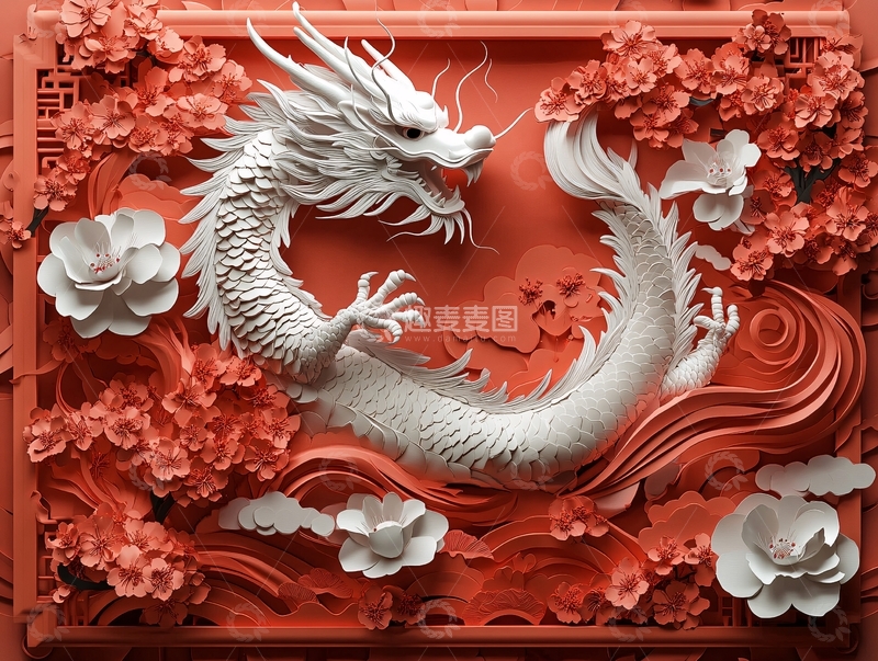 高清大图下载【趣麦麦图】龙年包装插画55