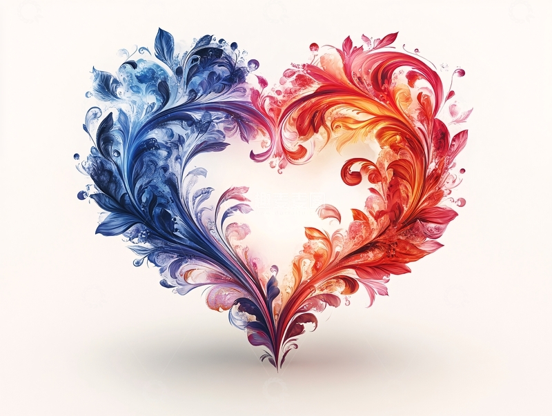 高清大图下载【趣麦麦图】爱心花纹素材