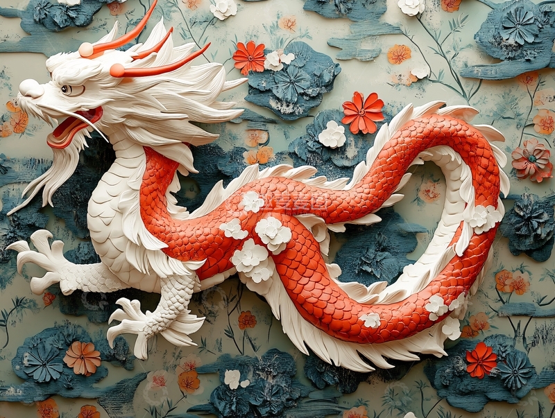 高清大图下载【趣麦麦图】龙年立体装饰14