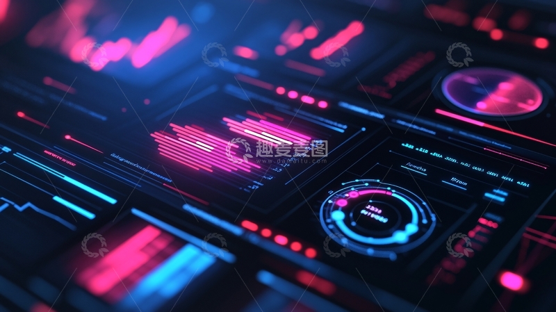 高清大图下载【趣麦麦图】科技感后台