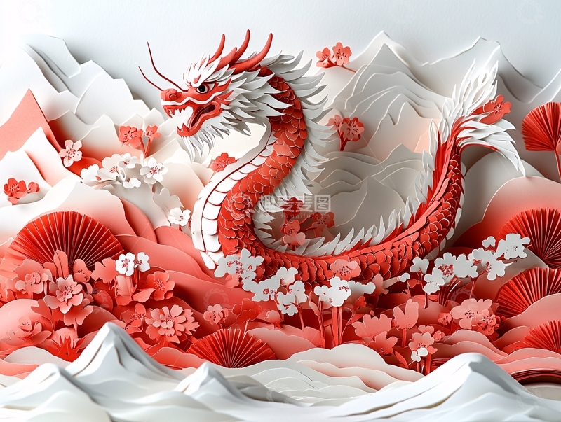 高清大图下载【趣麦麦图】-龙年包装插画62