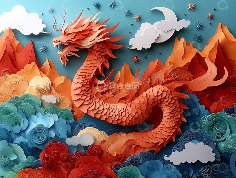 高清大图下载【趣麦麦图】龙年包装插画60