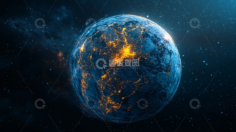 高清大图下载【趣麦麦图】炫彩星球元宇宙12