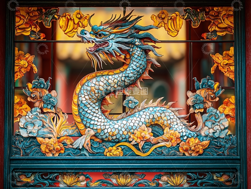 高清大图下载【趣麦麦图】高清浮雕龙6