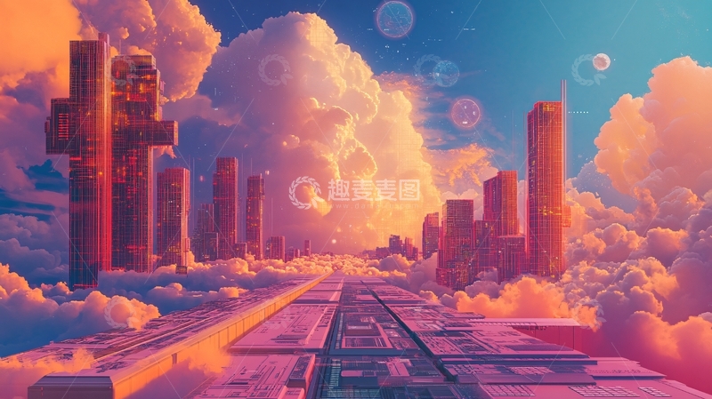 高清大图下载【趣麦麦图】元宇宙科技元宇宙世界5