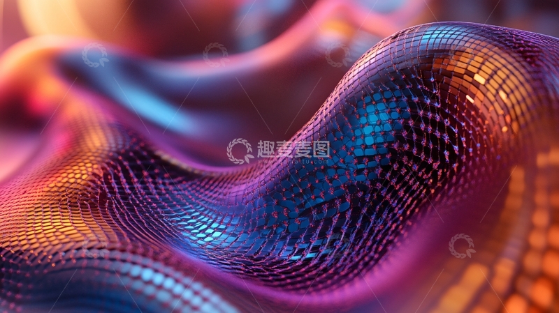 高清大图下载【趣麦麦图】数据技术几何网络