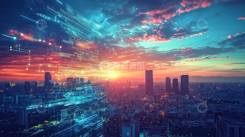 高清大图下载【趣麦麦图】科技智慧城市2
