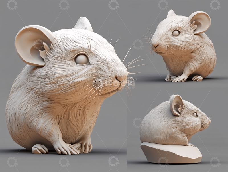 高清大图下载【趣麦麦图】鼠精雕图
