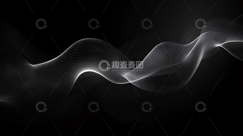 高清大图下载【趣麦麦图】炫酷浪波线条4
