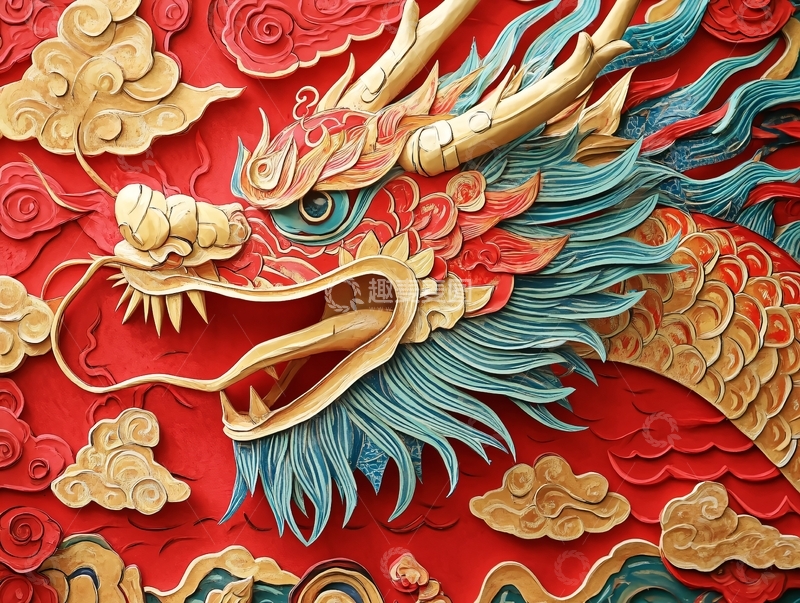 高清大图下载【趣麦麦图】龙年系列包装插画13