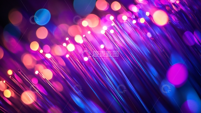 高清大图下载【趣麦麦图】-紫色光纤背景1