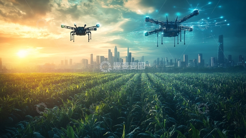 高清大图下载【趣麦麦图】科技种田