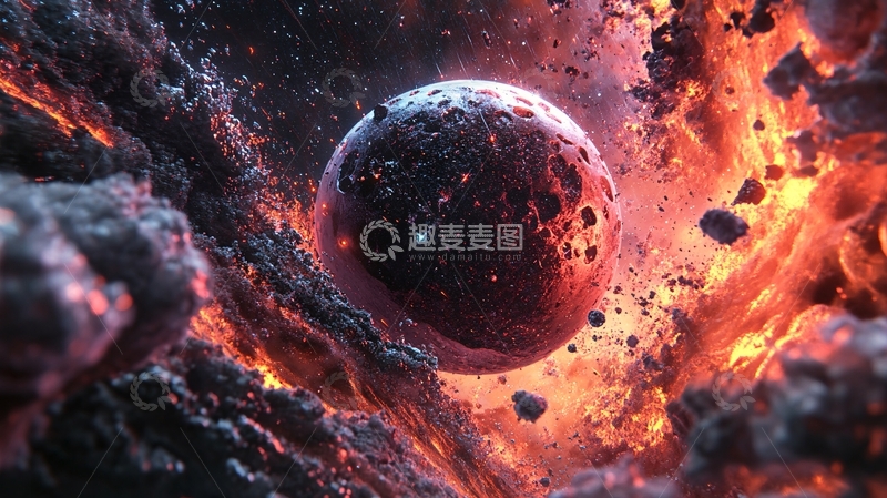 高清大图下载【趣麦麦图】科幻场景宇宙洪荒5