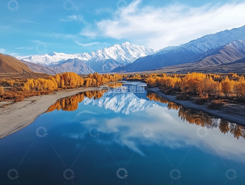 高清大图下载【趣麦麦图】边陲秋色