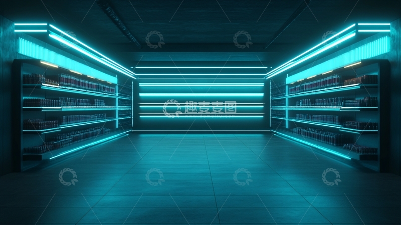 高清大图下载【趣麦麦图】货架展厅
