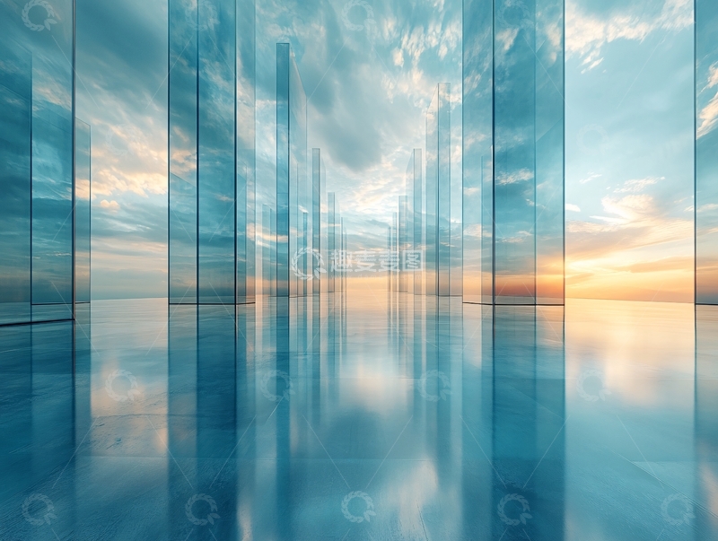 高清大图下载【趣麦麦图】建筑科技背景5