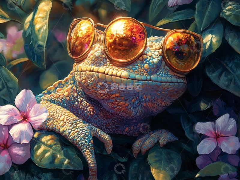 高清大图下载【趣麦麦图】青蛙插画设计