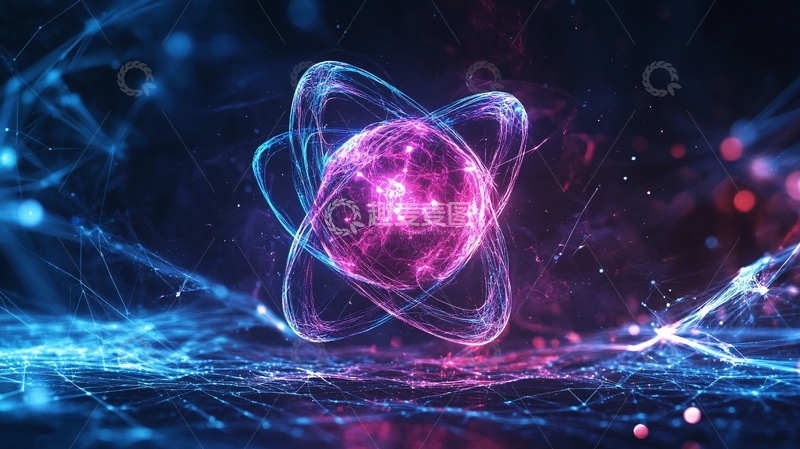 高清大图下载【趣麦麦图】亚原子粒子背景