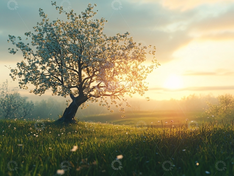 高清大图下载【趣麦麦图】唯美阳光小树35