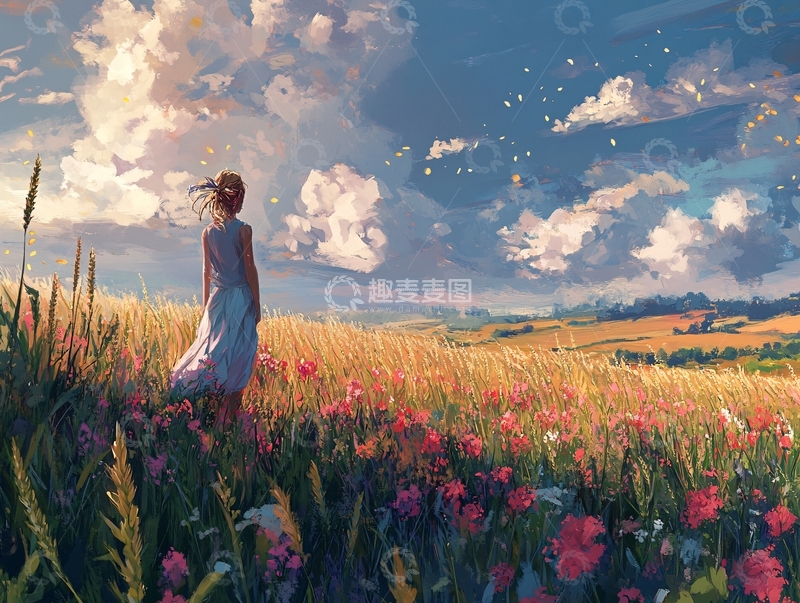 高清大图下载【趣麦麦图】梦幻风景女孩2