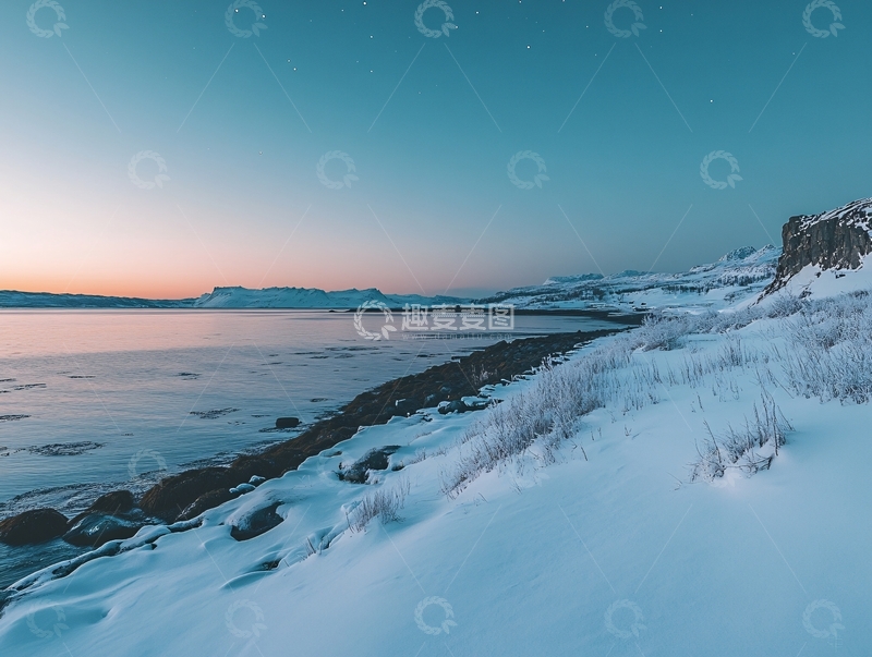 高清大图下载【趣麦麦图】冷极湾的早晨