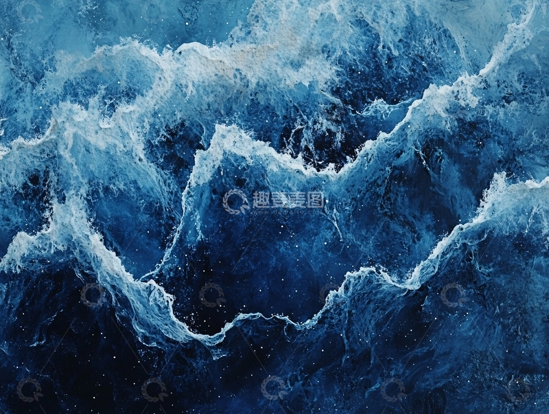 高清大图下载【趣麦麦图】海洋流体画9