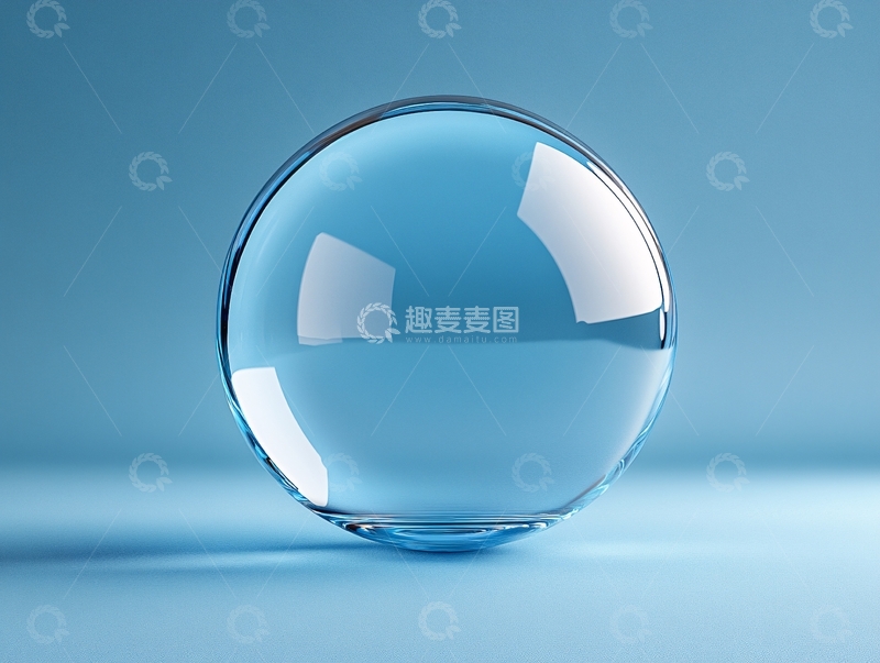 高清大图下载【趣麦麦图】蓝色水晶球素材3