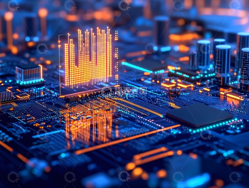 高清大图下载【趣麦麦图】芯片科技集成电路104