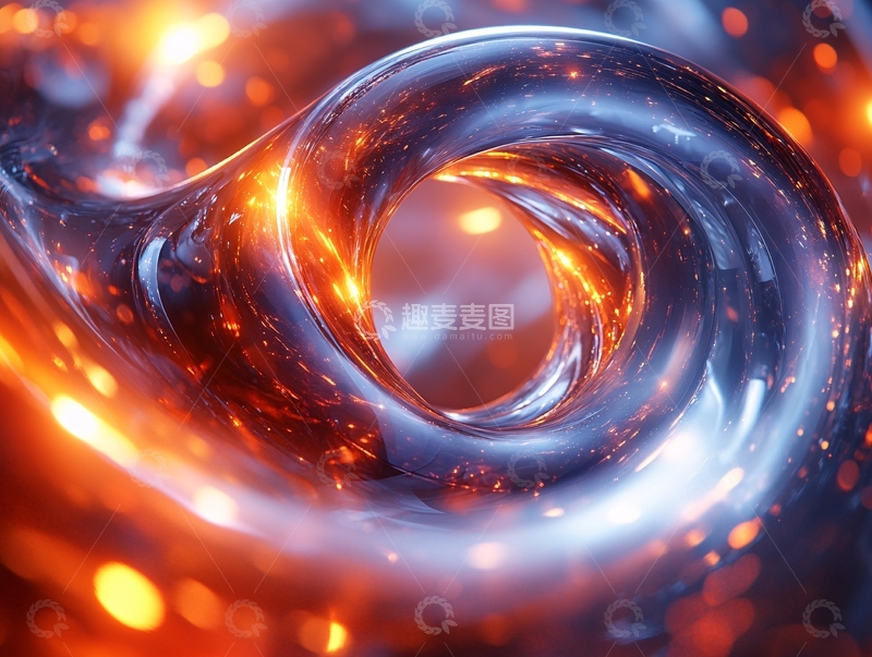 高清大图下载【趣麦麦图】金属流体8